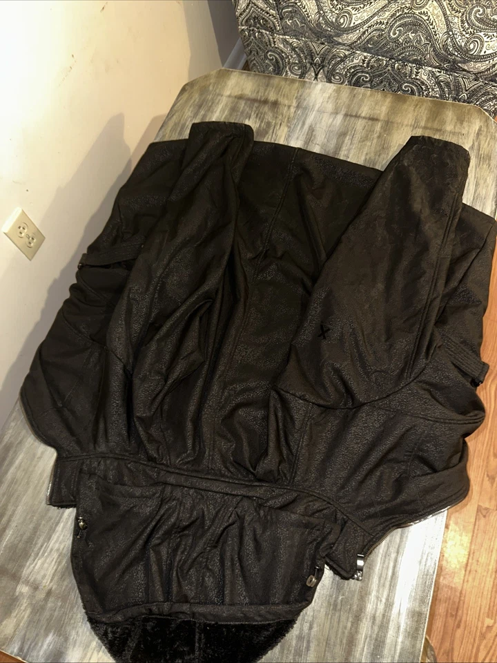 CHAQUETA PARKA AISLANTE ABRIGO ACOLCHADO NAILON POLIÉSTER NEGRO ZX ZEROXPOSUR PARA MUJER ~ 3X Foto 2 de 4