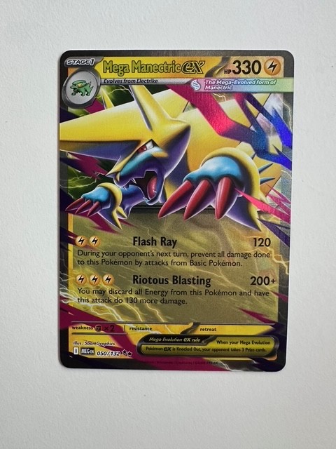 Pokémon Mega Evolutions Manectric Ex 050/132 Mint