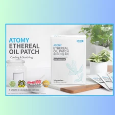 2 Boxes (110 Relief Plasters ) Atomy Ethereal Essential Oil Pain Soothing Pad SP