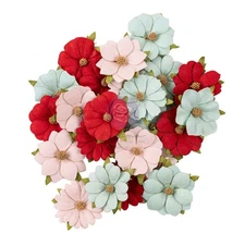 Prima Marketing Frank Garcia Paper Flowers 24/Pkg-Cherry Candy, Cherry Sweet