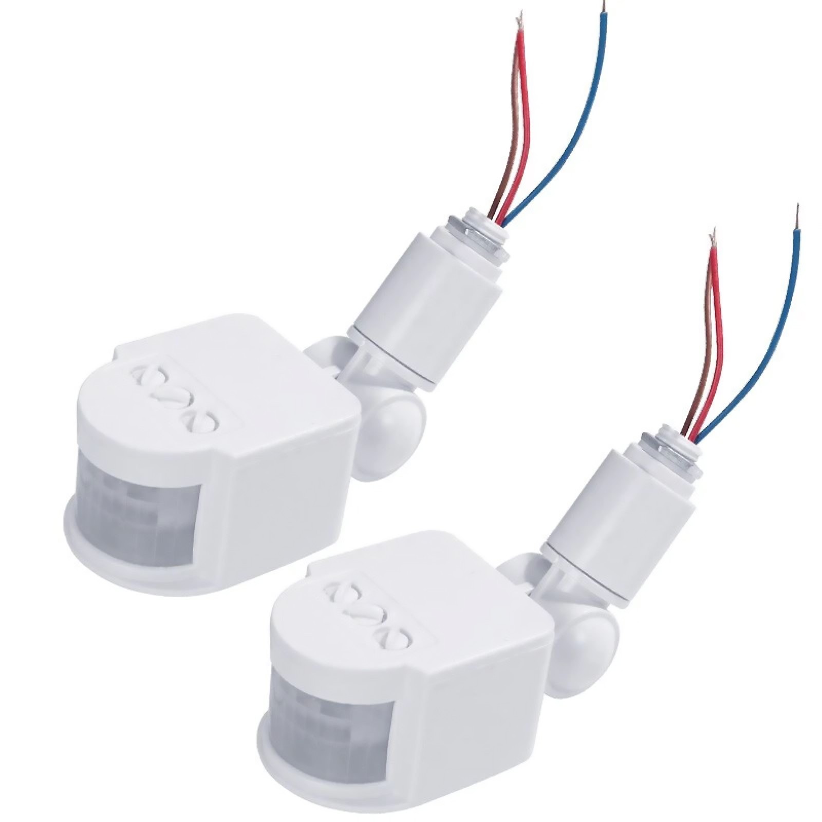 2pcs PIR Motion Sensor Switch Wall Light Switch Delay Time: 5s~8min (Adjustable)