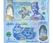 Brunei 1 Dolar Dollar 2024 / 2026 P NEW Polymer Design UNC