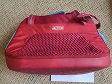 Red Kurgo Explorer Pet Carrier Soft Sided Travel duffle bag 12 lbs 18x10x11