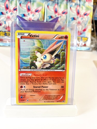 Victini 23/113 Holo Rare Legendary Treasures Pokemon Near Mint Tomokazu Komiya 