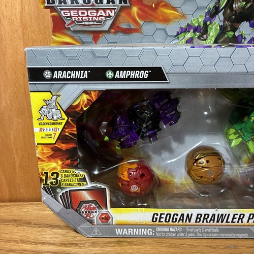 Geogan Rising•Geogan Brawler Pack•ARACHINIA•AMPHROG•BAKUGAN•NEW• (2C) - Picture 2 of 8
