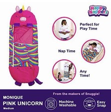 Happy Nappers Monique Pink Unicorn Medium Sleeping Bag Machine Washable 54"