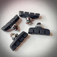 4x Pattini Shimano U-BRAKE SHOE BLOCK  POWER PADS NUOVI