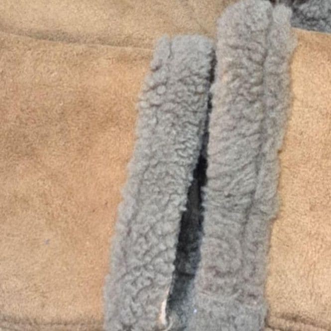 90S Vintage Schott Sheepskin Patchwork Shearling … - image 6