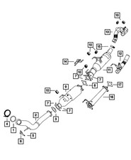 Genuine Mopar Exhaust Pipe And Converter 52014099AI