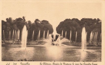 AK Versailles (78000), Schloss, Bassin de Neptune, Brunnen