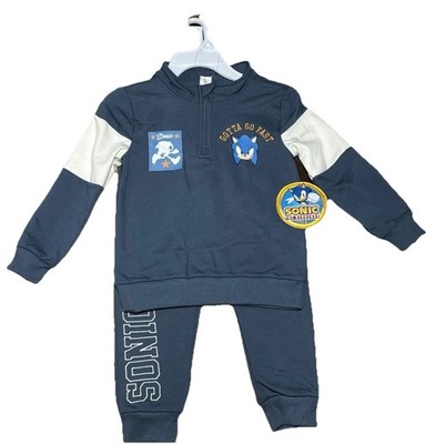 Sonic the Hedgehog Kids Jogger Set 2-Piece Outfit Gotta Go Fast NEW Size 4T