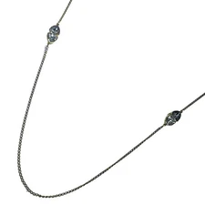 Auth SWAROVSKI - Gold Clear Hardware Swarovski Crystal Necklace