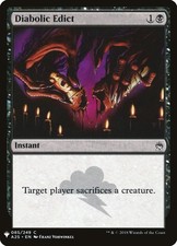 x1 Diabolic Edict - Mystery Booster - NM - MTG