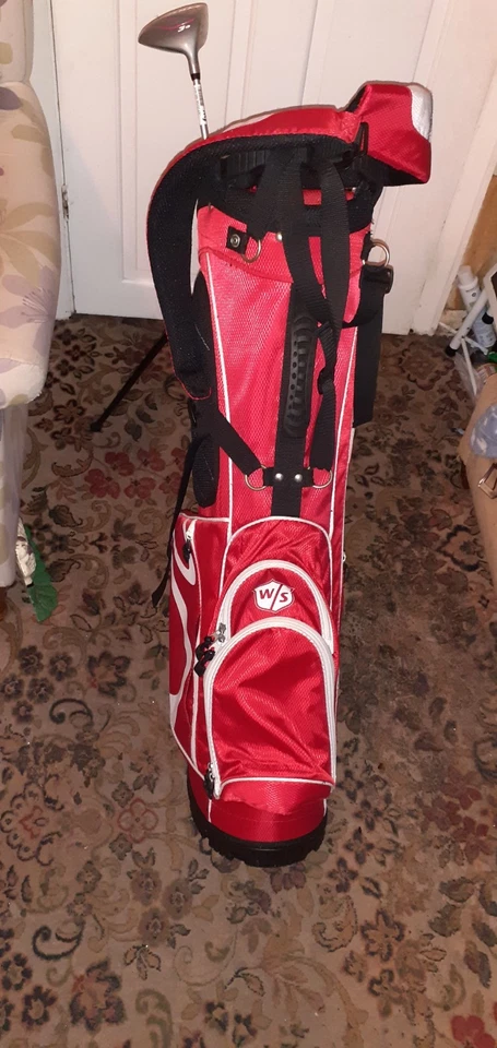 Wilson Staff Golf Stand Bag and Dunlop Tour Pink Ladies Clubs V.G.C - Image 2 of 4