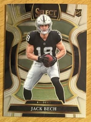 Panini 2025 Select Jack Bech Las Vegas Raiders Rookie #177