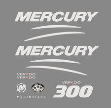 Kit Adesivi Motore Marino Fuoribordo Mercury 300 cv Verado
