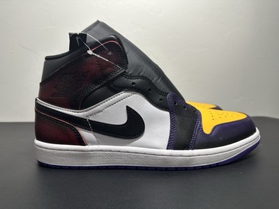 Nike Air Jordan 1 Mid SE LA To Chicago Red Court Purple IQ9383-611 Men's Size 10