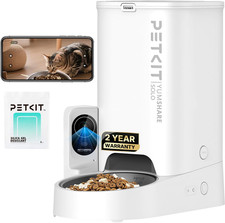 PETKIT Automatic Cat Feeder with Camera, 1080P HD Video with Night Vision, 2.4G