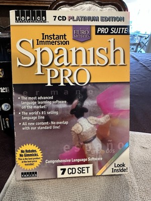 Instant Immersion Spanish Pro Suite Vintage PC, Complete In The Box