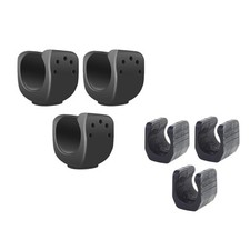 3x Flashlight Mounting Brackets Clamps Accessories U Shaped Clips with 1/4 Bike