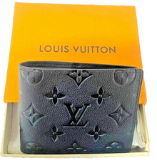Louis Vuitton Multiple Monogram Slender Canvas Black Men s Wallet w/Box