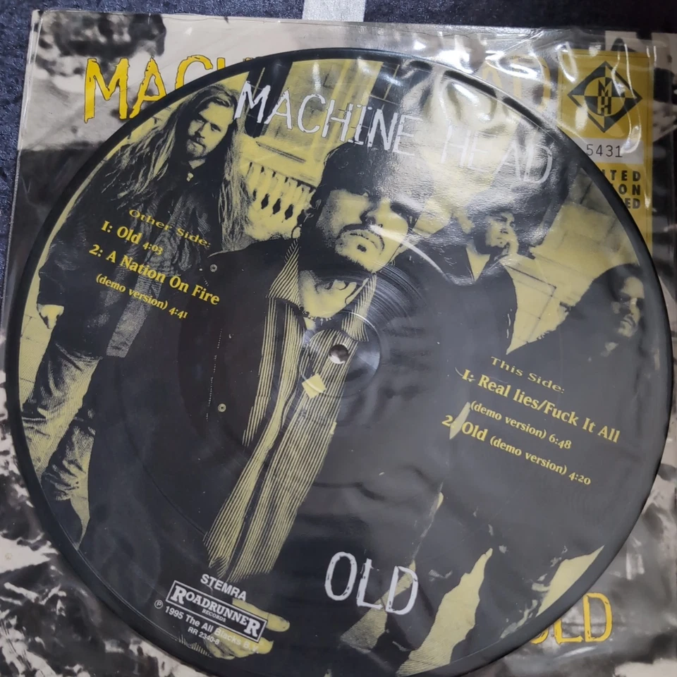 MACHINE HEAD ‘OLD’ Limited Edition 10” Picture Disc Vinyl 1995 Ultra Rare - Image 4 of 4