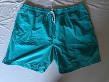 Roundtree and Yorke Men's Turquoise Swim Shorts with Drawstring Waist, Size 3X