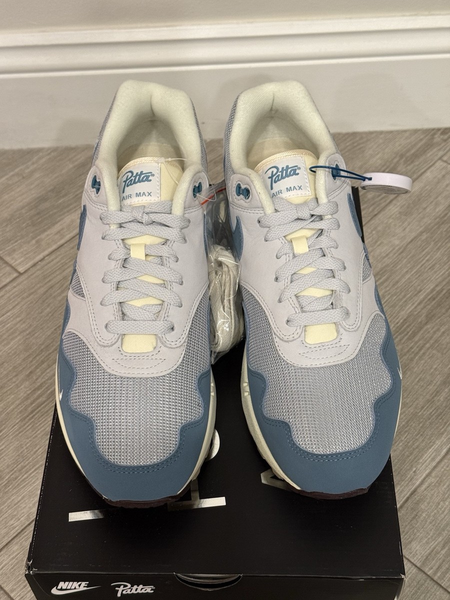 Patta x Nike Air Max 1 Noise Aqua DH1348-004 Metallic Silver 