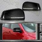 Carbon Fiber Side Mirror Cover Cap Pair For 2008 - 2017 Mitsubishi Lancer EVO X