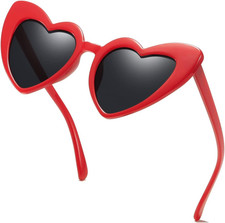 Heart Shaped Sunglasses for Women,Vintage Cat Eye Mod Style Retro Glasses Uv4008