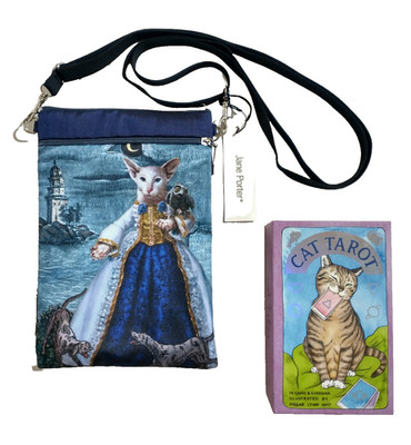 Baroque BOHEMIAN CATS Tarot Deck Bag By BABA Studio NEW with TAG + Cat Tarot Set