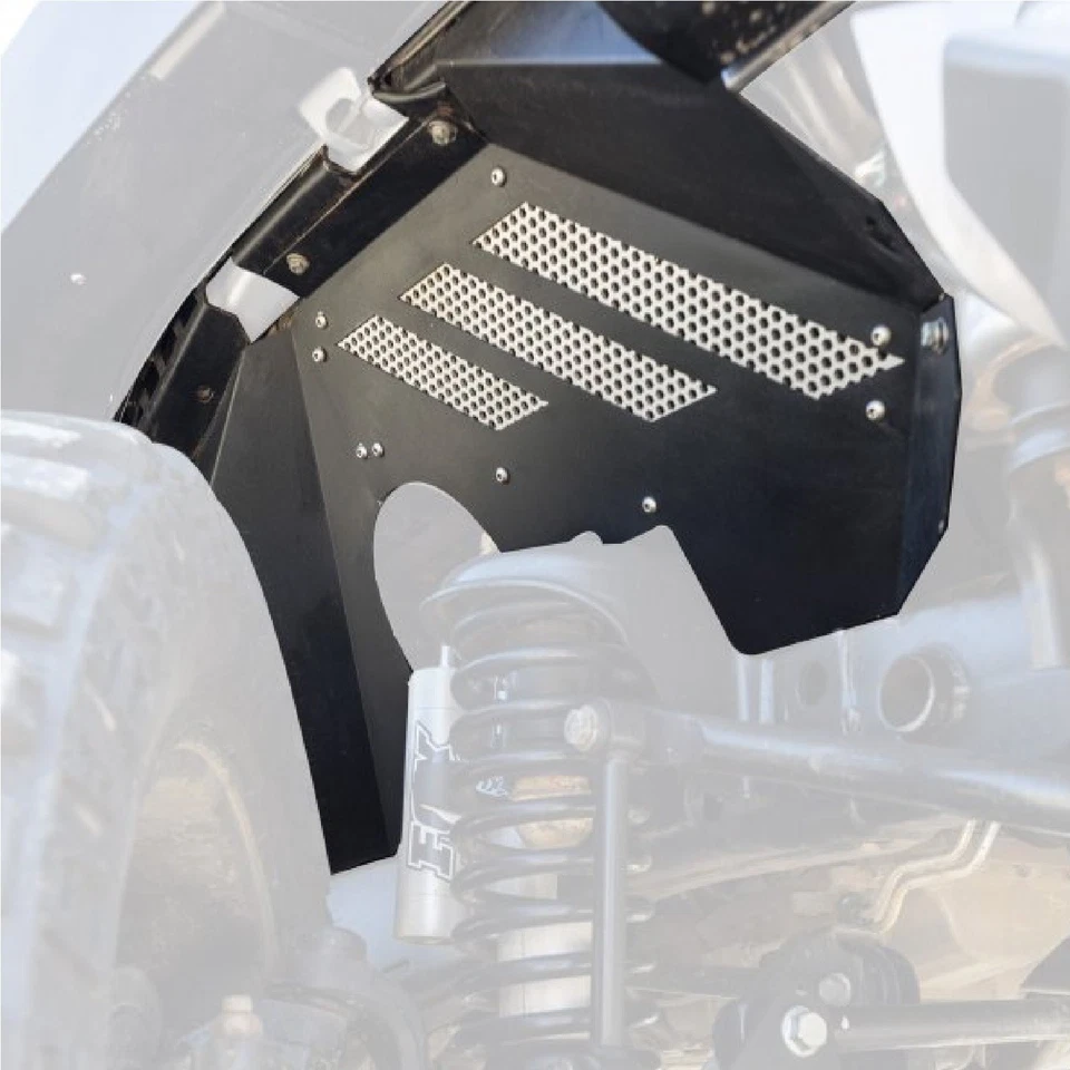 Go Rhino Front Wheel Black Inner Fender Liners Pair for Jeep Wrangler JK Foto 2 de 4