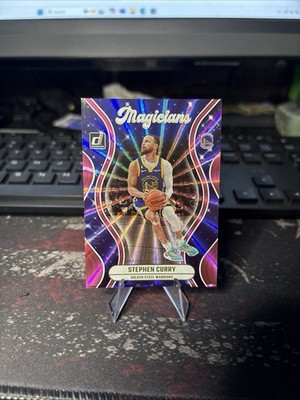 2023-24 Panini Donruss Magicians Holo Pink Laser LOW 4/50 Stephen Curry #9