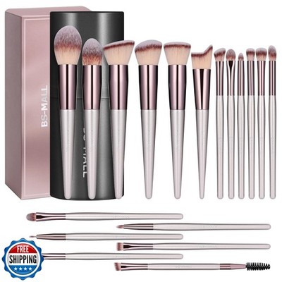 BS-MALL Makeup Brush Set 18 Pcs Premium Synthetic Foundation Powder Concealer