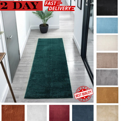 Läufer Teppich für Flur & Eingang Weich Waschbar Rutschfest Teppich für Küche Zuhause UK