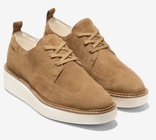 Women's OXFORDS Cole Haans OriginalGrand Platform Wingtip- BROWN/ GOLDEN HONEY