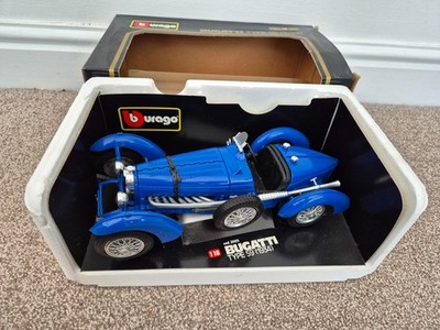 1/18 BURAGO CLASSIC 1934 BUGATTI TYPE 59 BLAU DIECAST MODELLAUTO BOXED SPECIAL