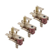 Set of Three Adjustable Thermostats for Various Appliances AC 250V 16A