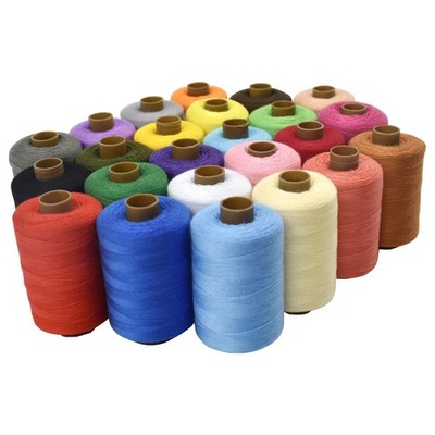 SHRJ 24Pcs Sewing Thread Spools Set 1000 Yards Per Spool Mixed Cotton Threads...