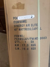 Hill Rom  Synergy Air Elite Bariatric Mattress NIB w/pump 1000lb Capacity