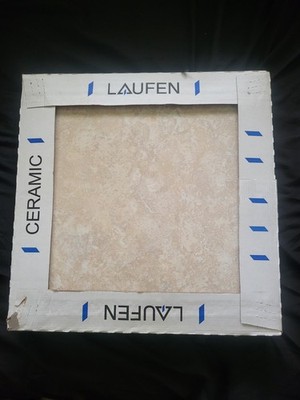 Laufen Cream Ceramic Tile 16X16 Lot Of 9