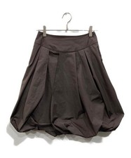 FOXEY NEWYORK Balloon Skirt M Brown Polyester Used