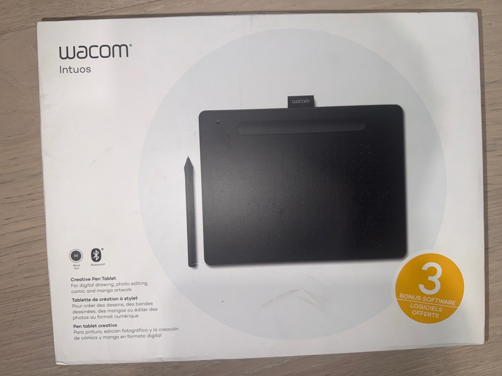 Wacom Intuos Drawing Tablet (Medium) – Black – CTL6100WLK0