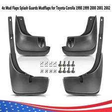 4PCS Front & Rear Mud Flaps Splash Guards Mudflaps for Toyota Corolla 1998-2002