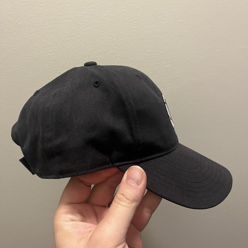 Brooklyn Nets Cap Black White Youth Boys Strap Back Dad Hat Kids NBA Basketball - Picture 2 of 12