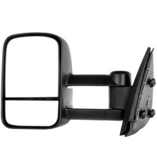 Towing Mirrors Manual Black No Heat No Signal 07-14 Silverado Sierra 1500-3500HD