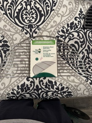 Big Green Egg Stainless Steel Half Grid, Large