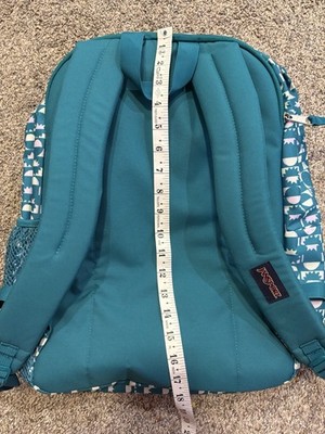 Jansport Big Student Backpack Girls Aqua Green Lavender  display picture 3