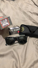Ray-Ban RB2140F 901 Wayfarer Sunglasses Black Plastic Frame Black Tinted 52-22