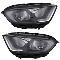 Scheinwerfer Set FüR Ford Ecosport 2017- Halogen Schwarz H18 H1 LWR Motor